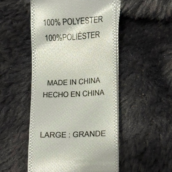 NWOT Carole Hochman women’s gray, long plush wrap robe, Size Large - Picture 8 of 15